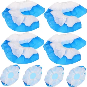 LIFKOME Non-woven Fabric Boot Shoe Covers 50 Pack Anti-slip Breathable Plastic for Easy Indoor Use