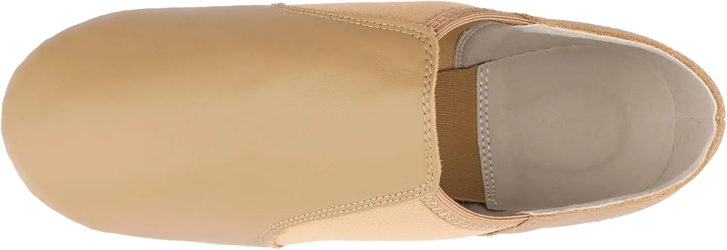 Linodes Unisex Leather Upper Jazz Shoe Slip-on for Women and Men's Dance Shoes
