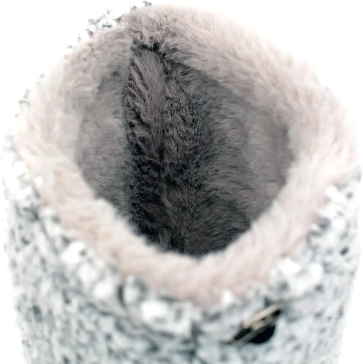 Luckers Women’s Two-Toned Tall Fluffy Slipper Boot