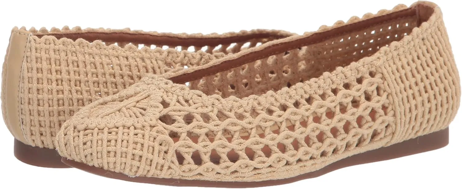 Lucky Brand Women's Avelly Macrame Flat Ballet
