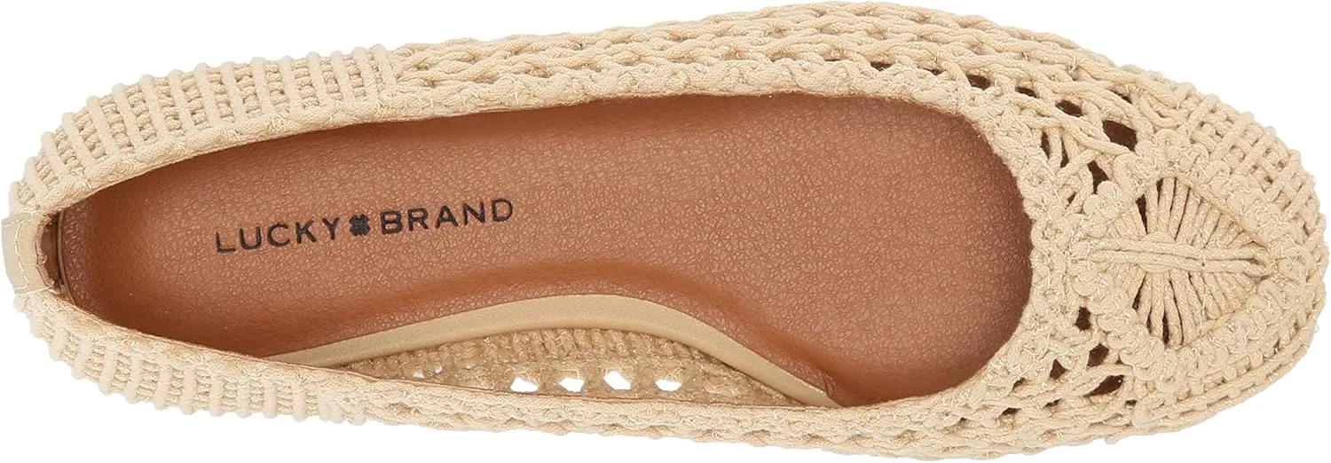 Lucky Brand Women's Avelly Macrame Flat Ballet