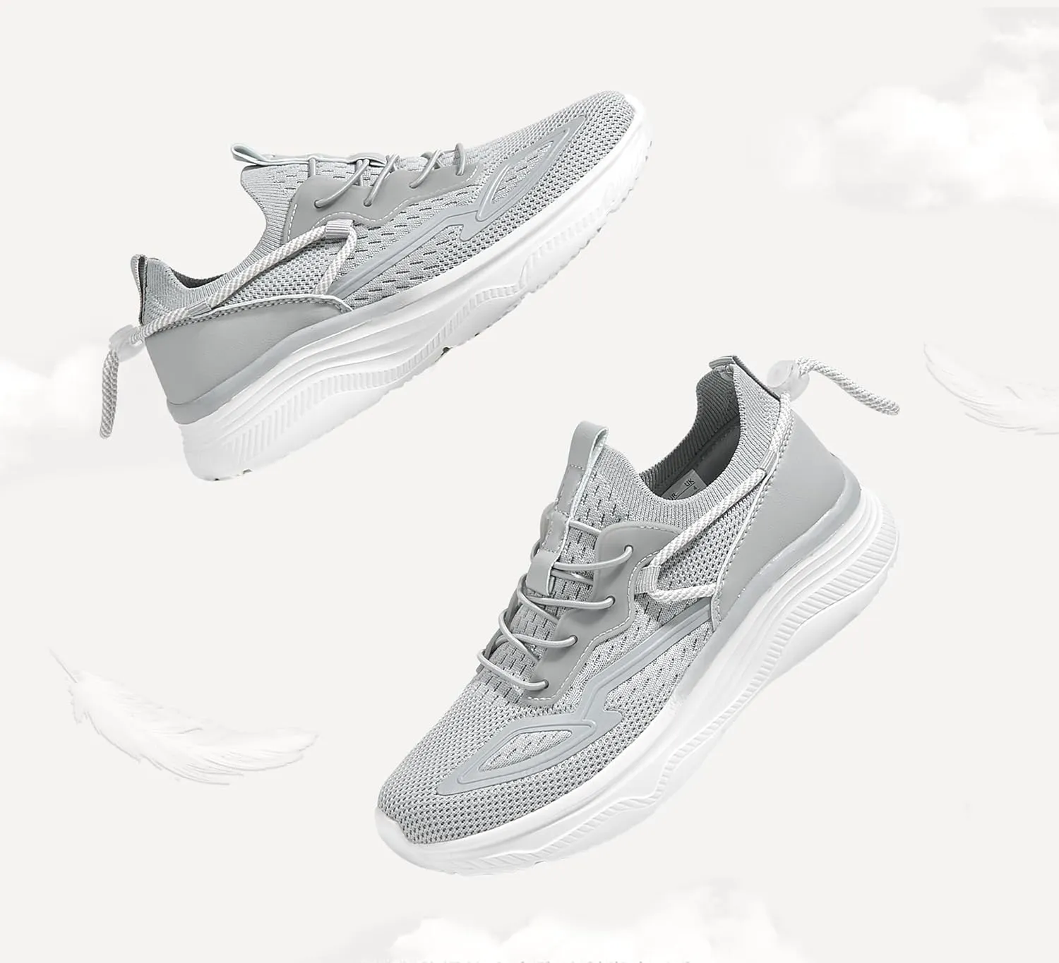 LUCKY STEP Women's Slip On Walking Shoes Mesh Tennis Workout Comfortable Lightweight Athletic Gym Trainers Stylish Breathable Fashion Sneakers