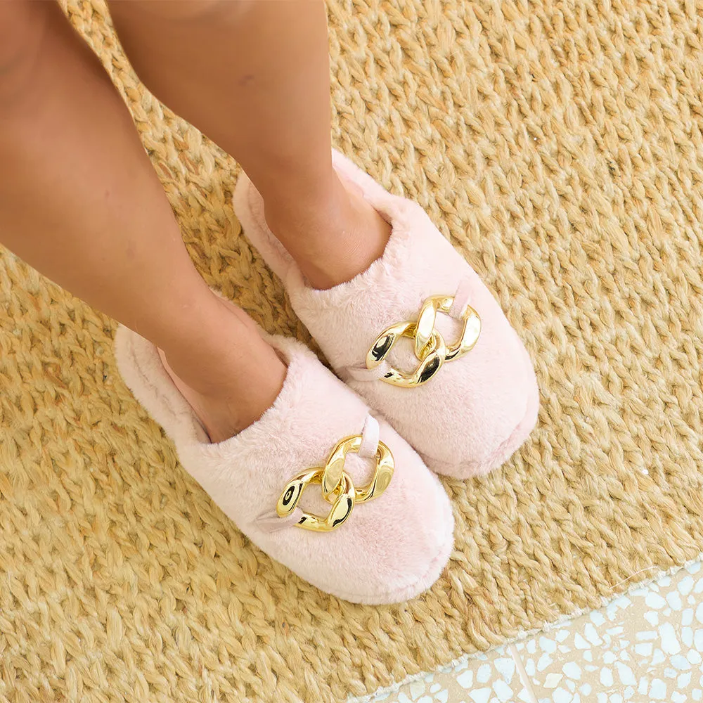 Luxe Mule Slippers - Taupe