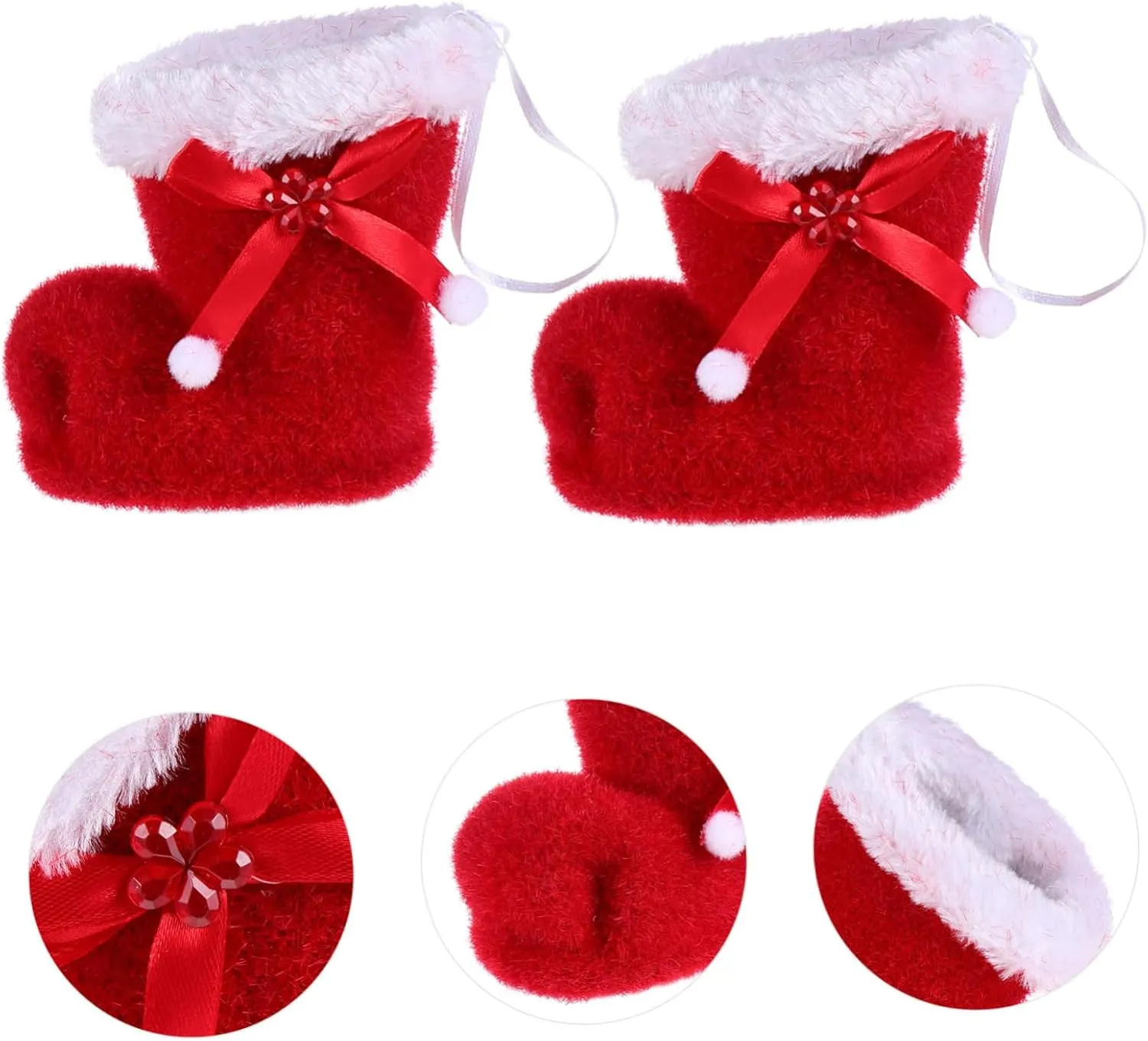 Luxshiny Unique Candy Shoes Bag Christmas Party Decorations Xmas Present Bag for Boys and Girls