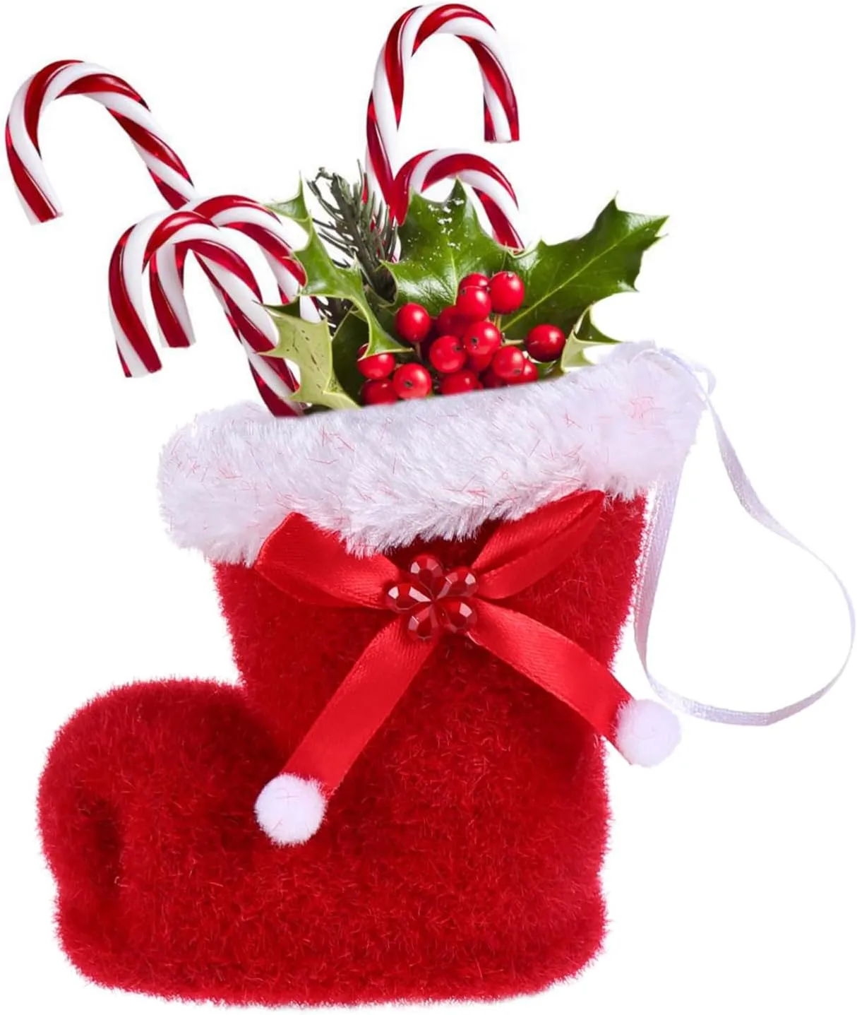 Luxshiny Unique Candy Shoes Bag Christmas Party Decorations Xmas Present Bag for Boys and Girls