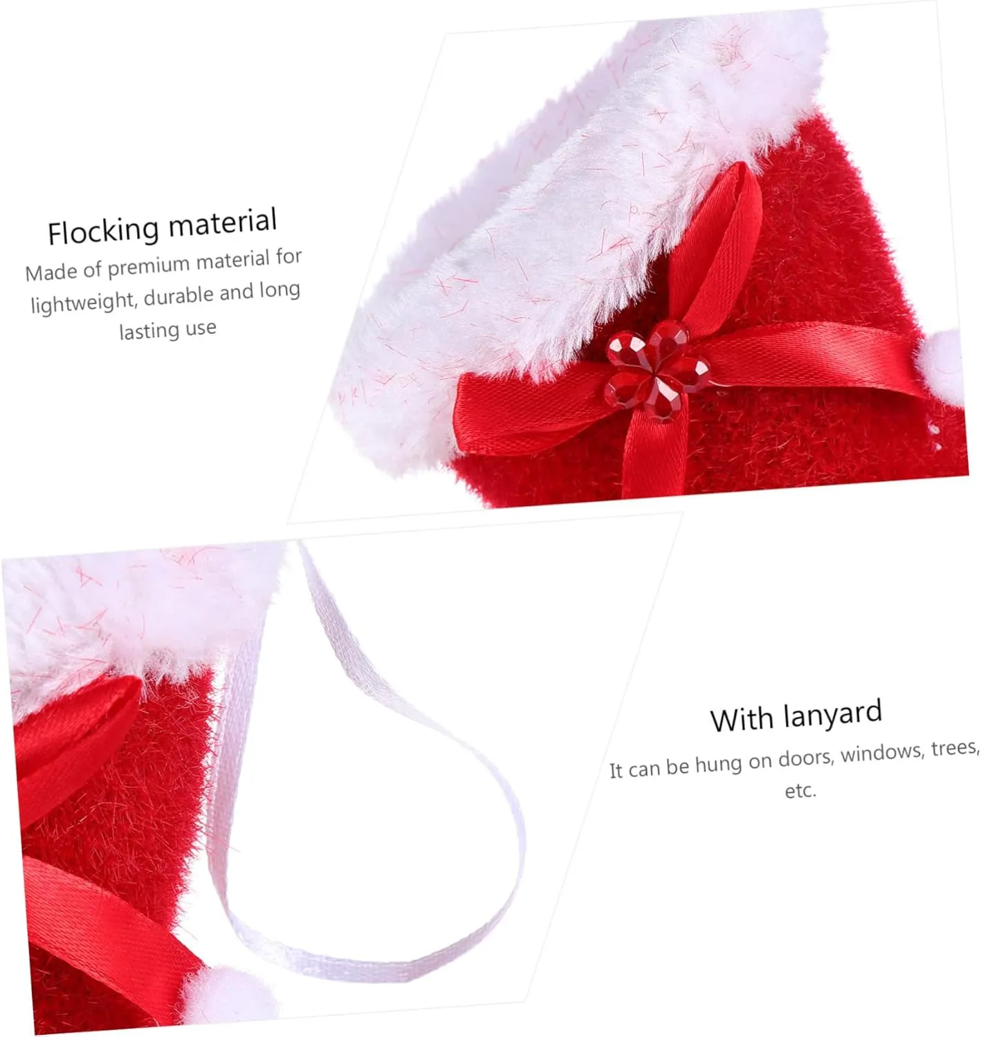 Luxshiny Unique Candy Shoes Bag Christmas Party Decorations Xmas Present Bag for Boys and Girls