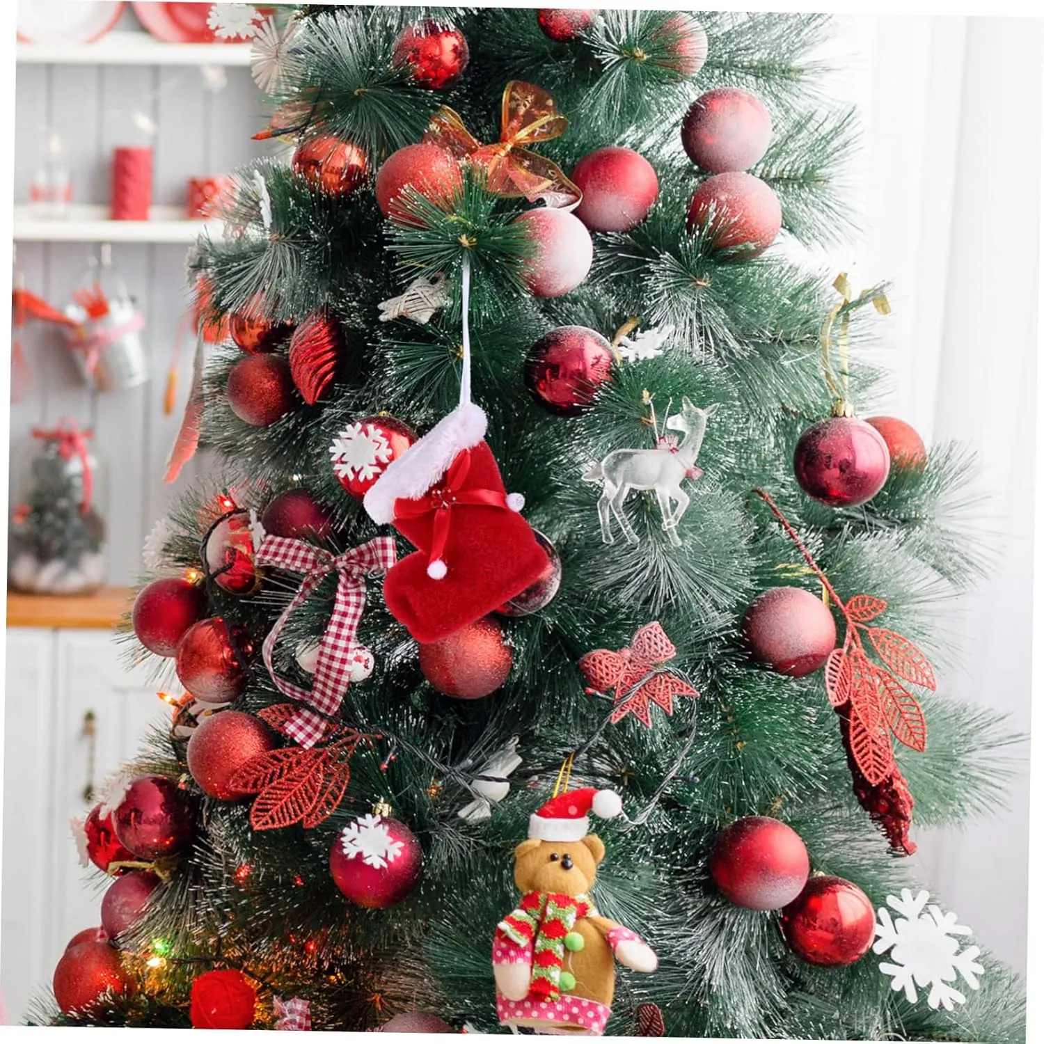 Luxshiny Unique Candy Shoes Bag Christmas Party Decorations Xmas Present Bag for Boys and Girls