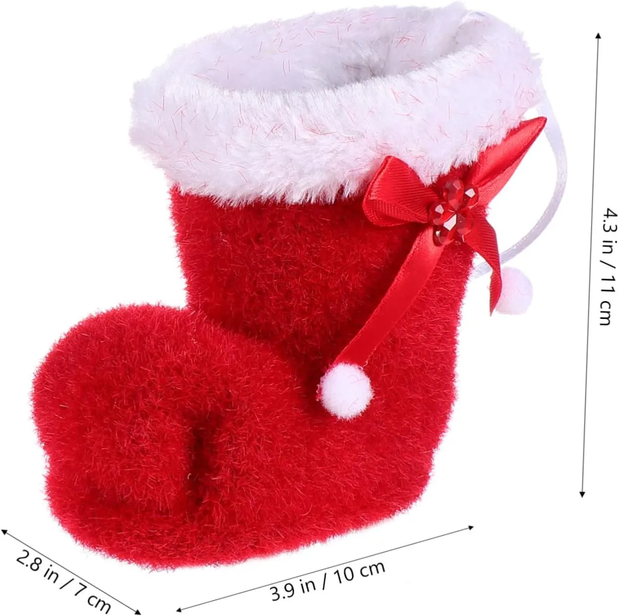 Luxshiny Unique Candy Shoes Bag Christmas Party Decorations Xmas Present Bag for Boys and Girls