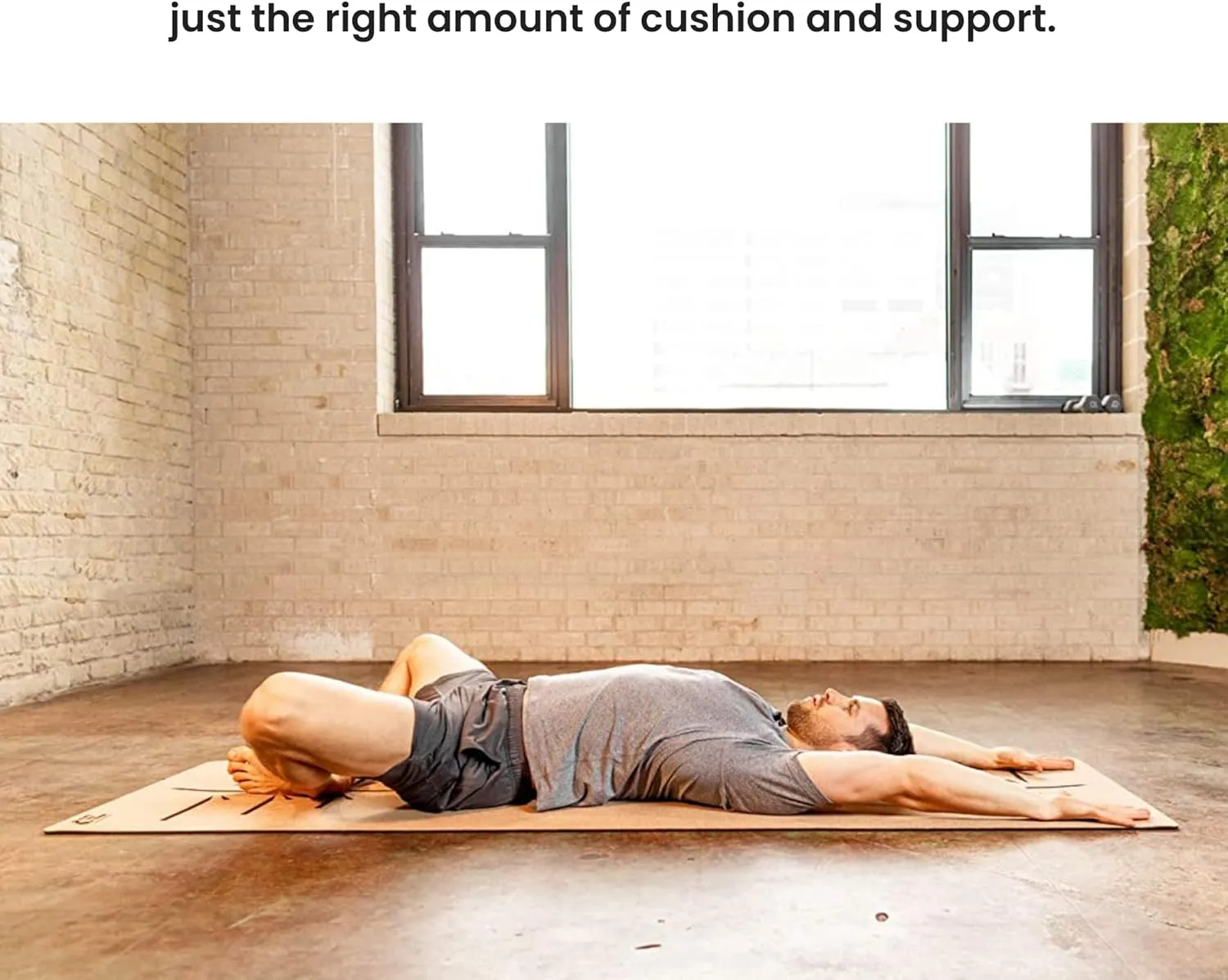 Luxury Cork Yoga Mat - Non Slip, Extra Thick Grip. Thicker, Longer, and Wider for More Comfort and Support. Tough Enough For Hot Yoga. Natural, Non Toxic, and Eco Friendly. Optional Alignment Lines.