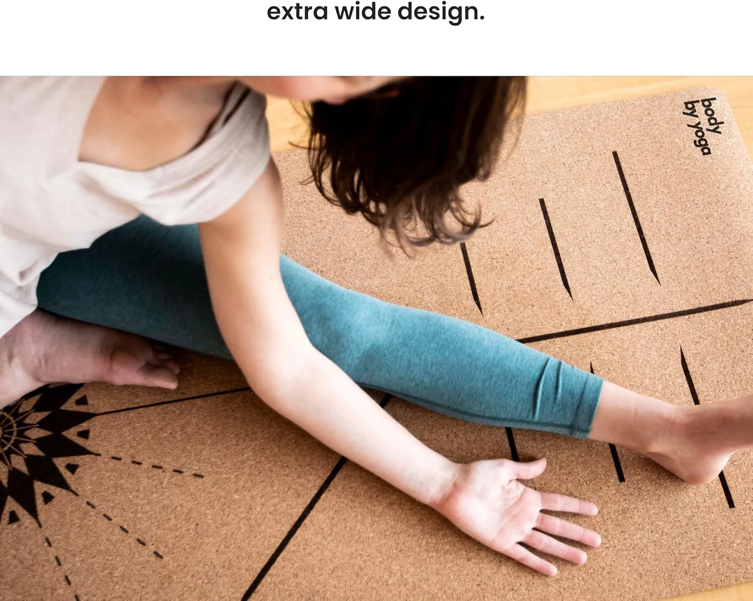 Luxury Cork Yoga Mat - Non Slip, Extra Thick Grip. Thicker, Longer, and Wider for More Comfort and Support. Tough Enough For Hot Yoga. Natural, Non Toxic, and Eco Friendly. Optional Alignment Lines.
