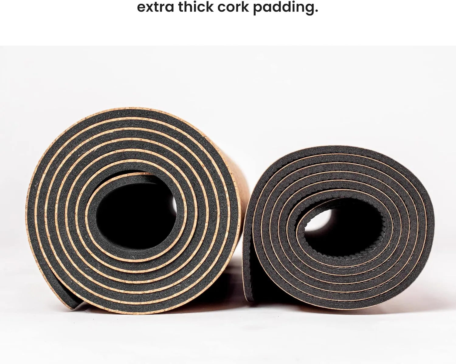 Luxury Cork Yoga Mat - Non Slip, Extra Thick Grip. Thicker, Longer, and Wider for More Comfort and Support. Tough Enough For Hot Yoga. Natural, Non Toxic, and Eco Friendly. Optional Alignment Lines.