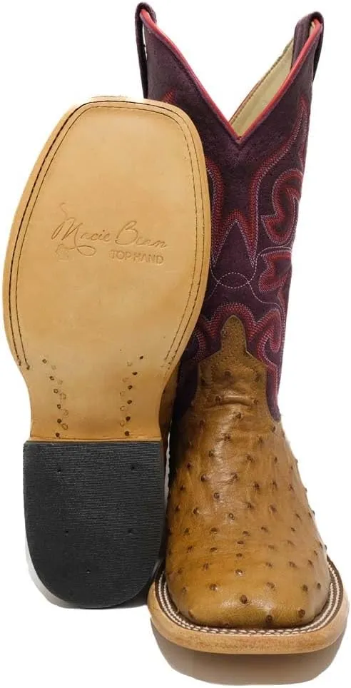 Macie Bean Ladies Top Hand Antique Saddle FQ Sangria