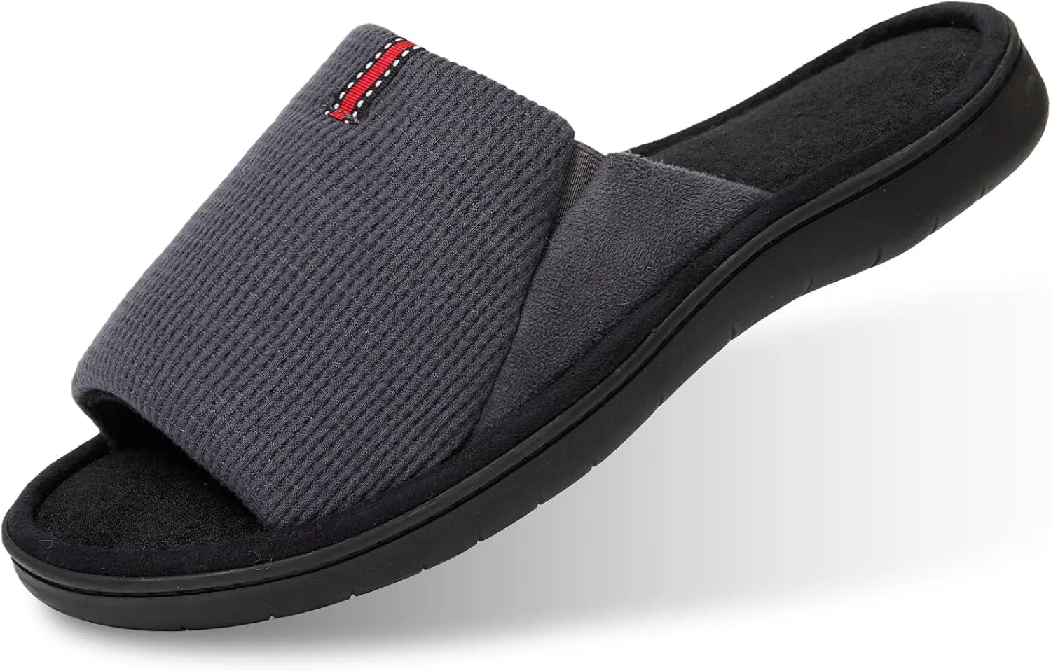 Magtoe Men's Slip-on Slippers Open Toe Home Non-Slip Home Slippers Memory Foam Slippers for Men