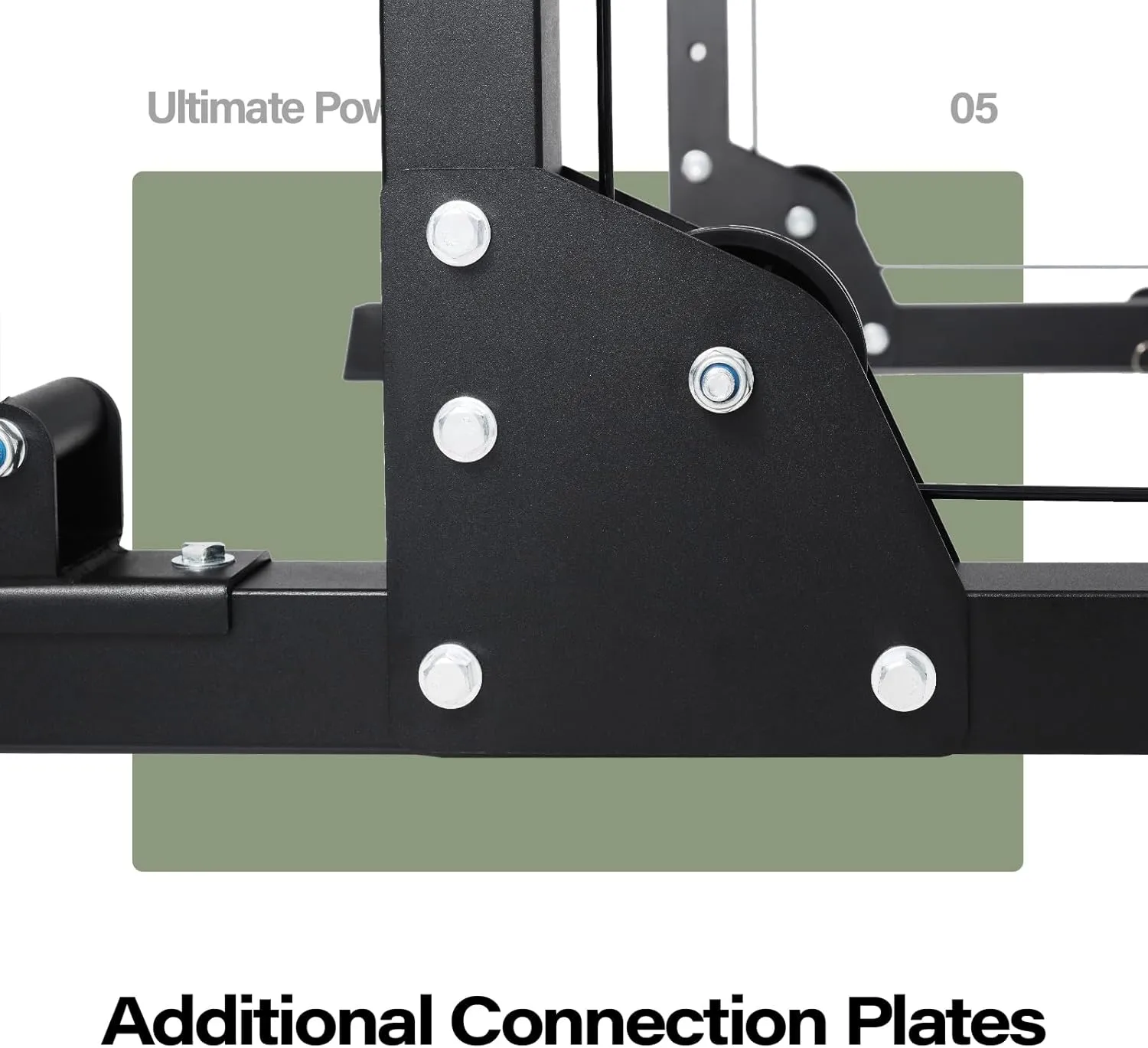 MAJOR FITNESS Drone1 Power Cage - Multi-Function Power Rack for Home Gym, Squat Rack with Pull-up Bar, Cable Crossover System, J-Hooks, for Strength Training, Heavy-Duty Steel Construction