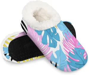 Maple Leaves Rustic Soft Home Slippers for Women Lightweight Men's House Shoes Women's Slippers