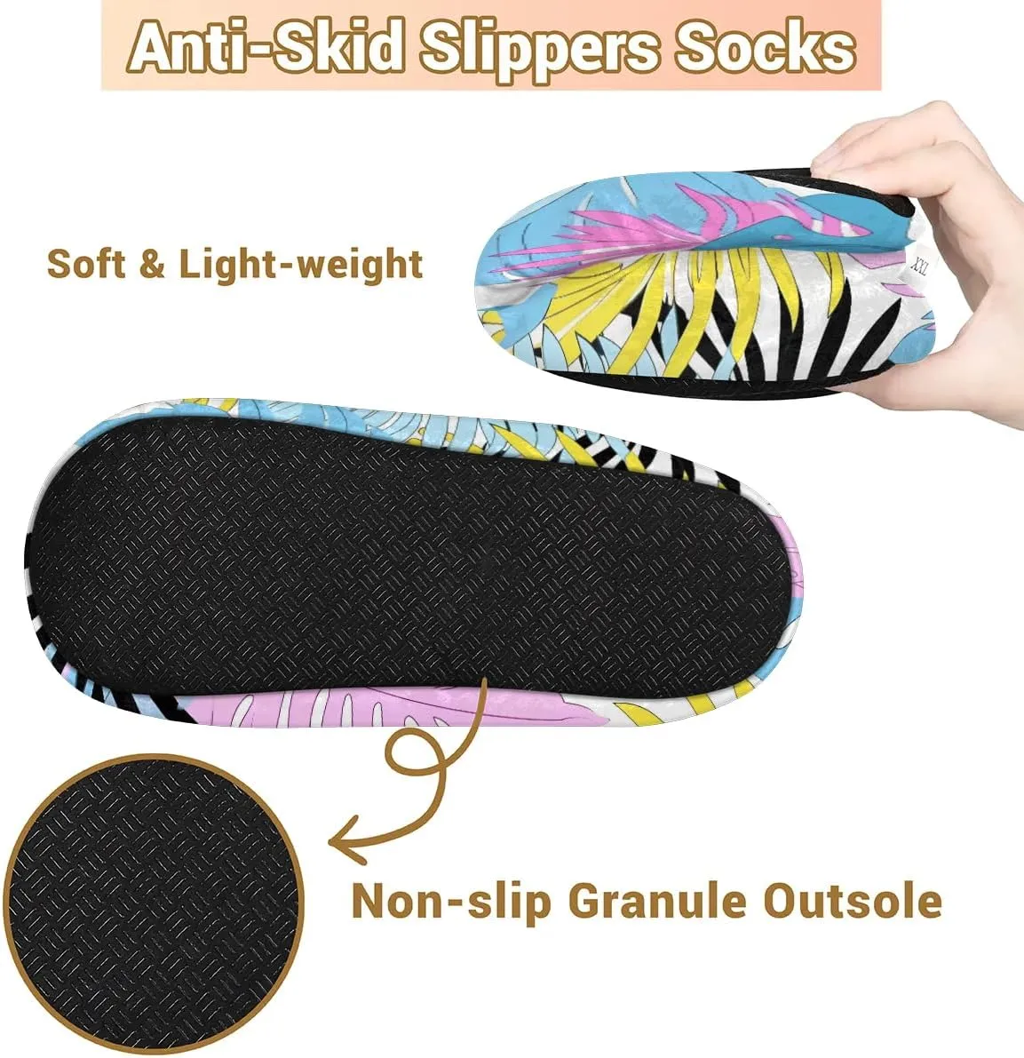 Maple Leaves Rustic Soft Home Slippers for Women Lightweight Men's House Shoes Women's Slippers