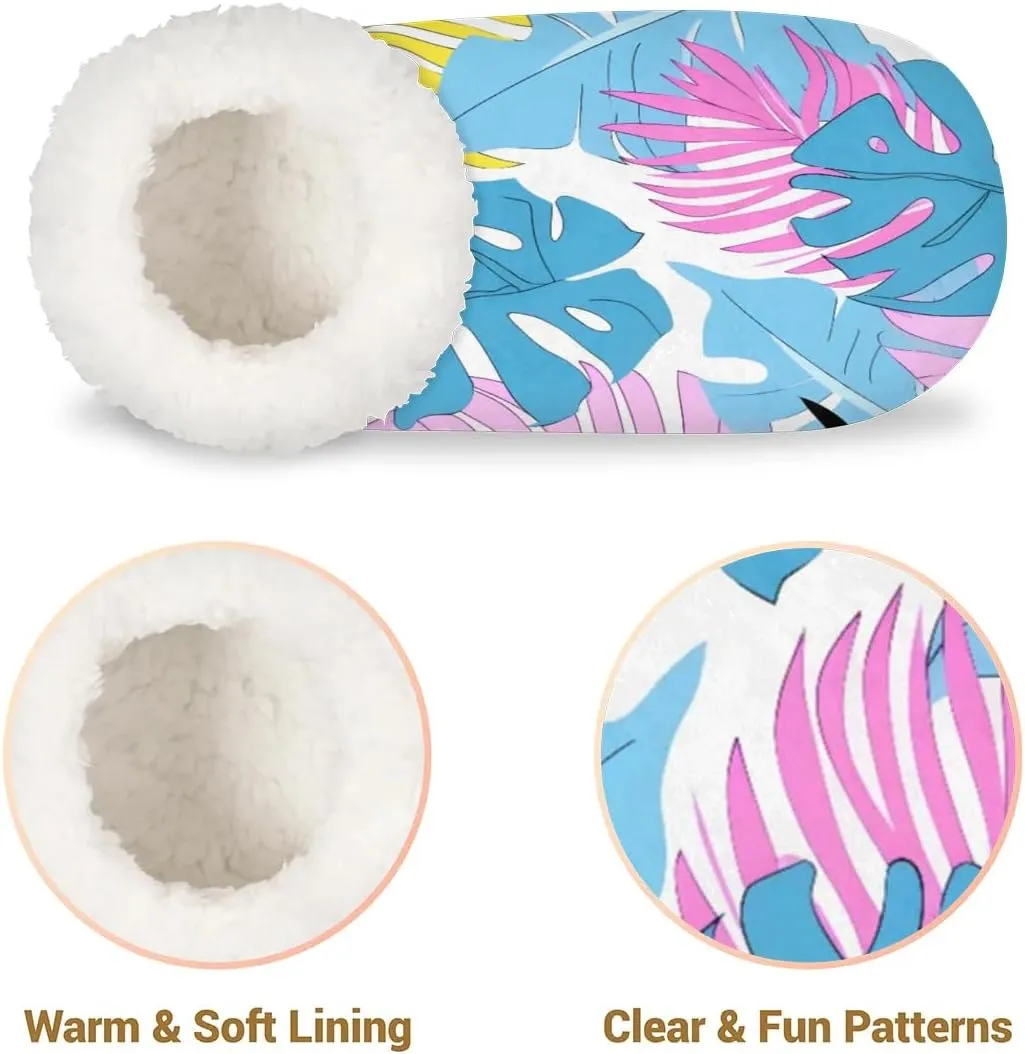 Maple Leaves Rustic Soft Home Slippers for Women Lightweight Men's House Shoes Women's Slippers