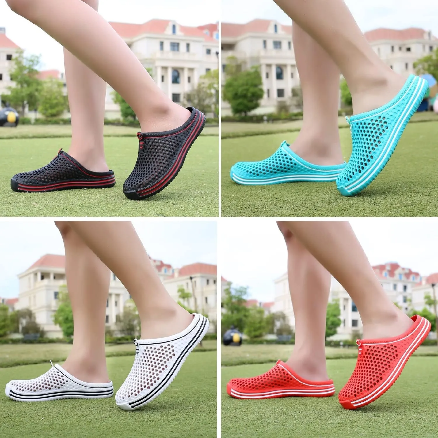 MDPCX Women's Garden Clogs Breathable Shoes Bathing Shoes Beach Shoes Water Shoes Footwear Slippers Walking Shoes Home Travel Shoes