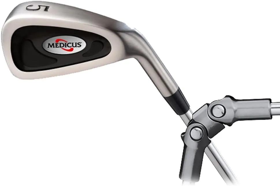 Medicus DualHinge 5 Iron Golf Training Club w/ 9 Breaking Points. Mens Standard Length.