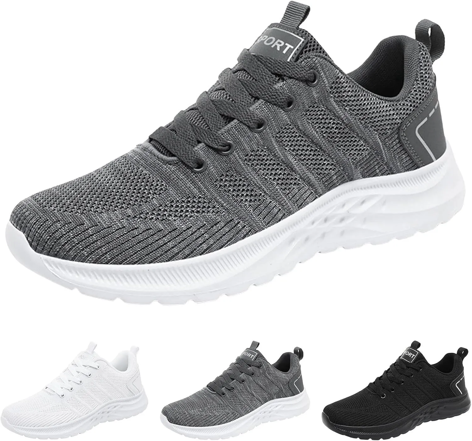Men's Arch Support Workout Shoes Recovery Air Athletic Running Tennis Shoe Fashion Lightweight Sneakers for Men