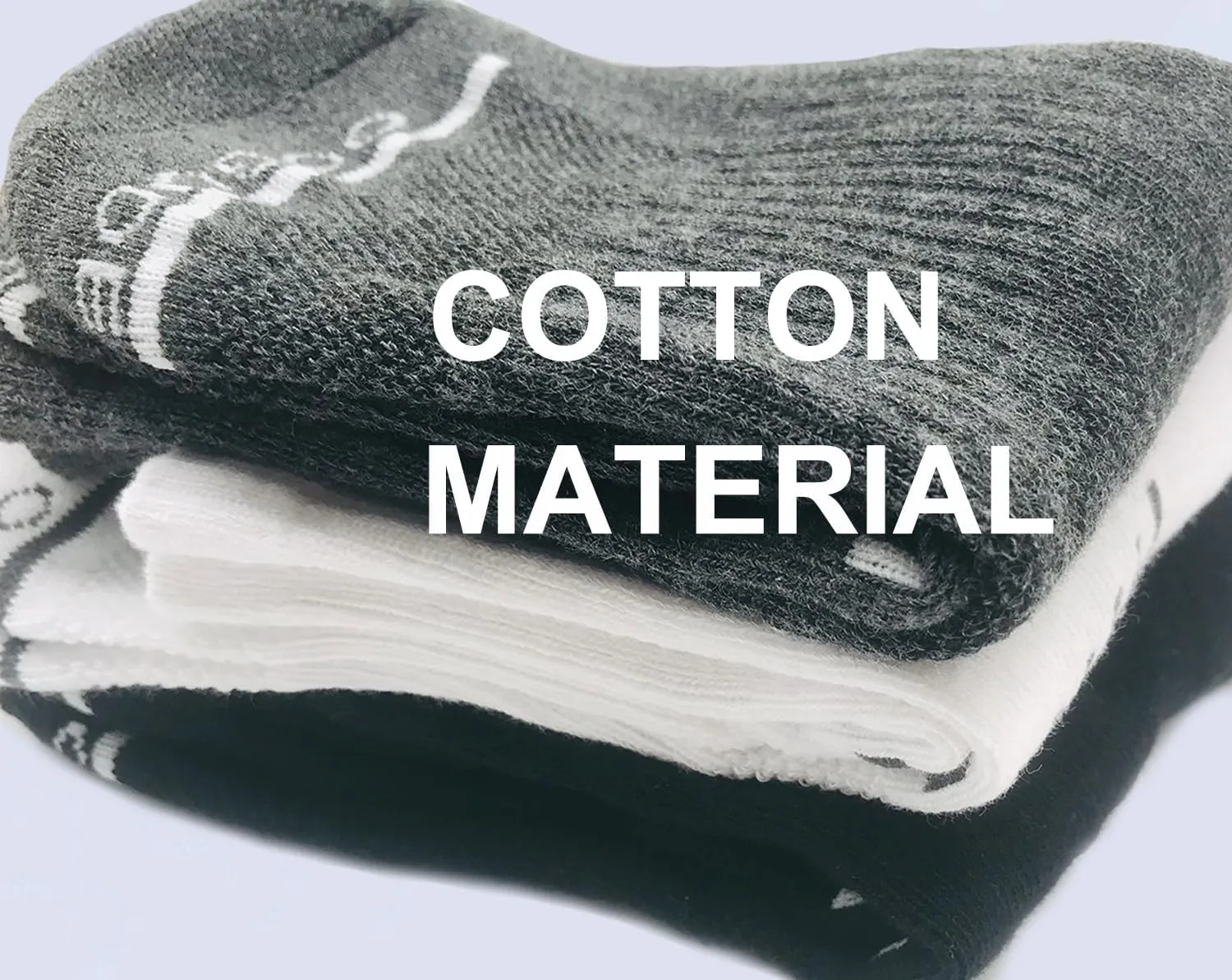 Men's Athletic Socks Cotton Breathable Cushioned Crew Medium Ankle Running Sports Workout Thick Socks
