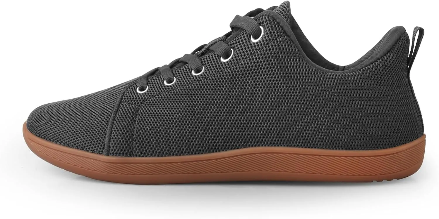 Men's Barefoot Shoes Minimalist Slip on Cross-Trainer Shoes Wide Toe Walking Shoes Zero Drop Sole Trail Running Sneakers Gym Workout Casual