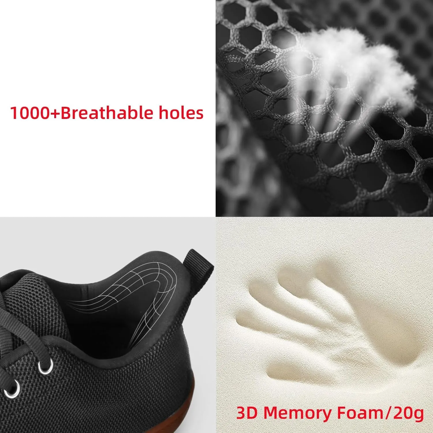 Men's Barefoot Shoes Minimalist Slip on Cross-Trainer Shoes Wide Toe Walking Shoes Zero Drop Sole Trail Running Sneakers Gym Workout Casual