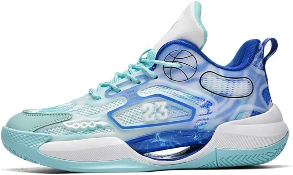 Men's Basketball Shoes are Breathable Anti Slip Wear-Resistant Fashionable Outdoor Basketball Boots