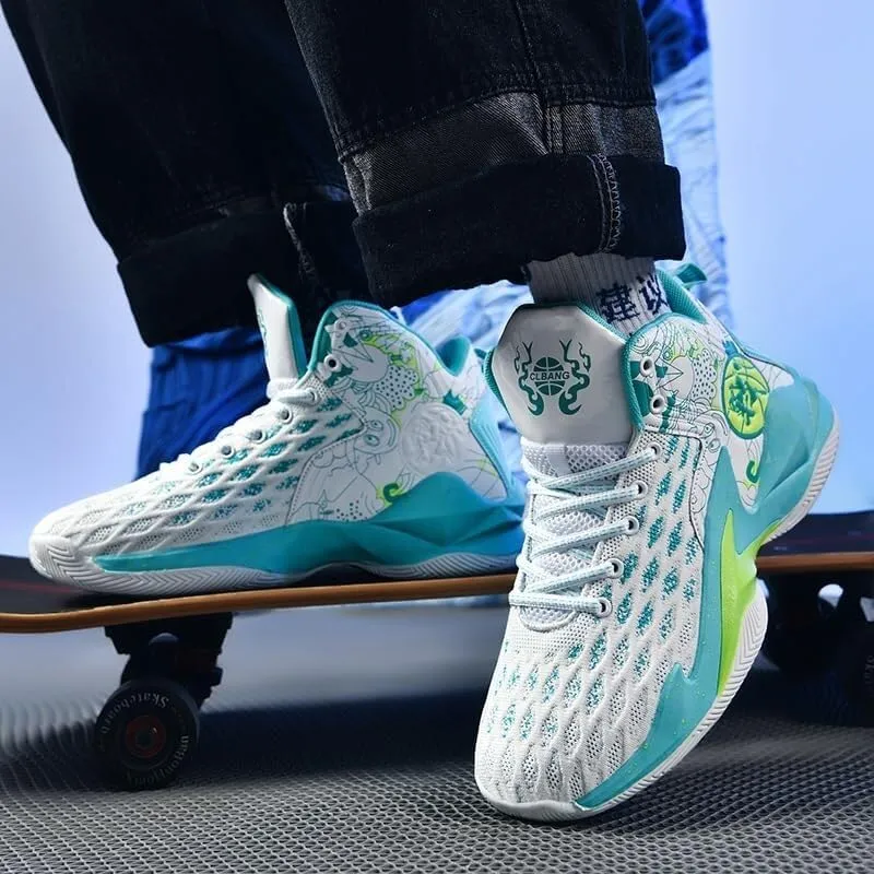 Men's Basketball Shoes with Breathable Lightweight Non Slip Mesh for Outdoor Training