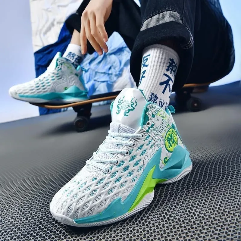 Men's Basketball Shoes with Breathable Lightweight Non Slip Mesh for Outdoor Training