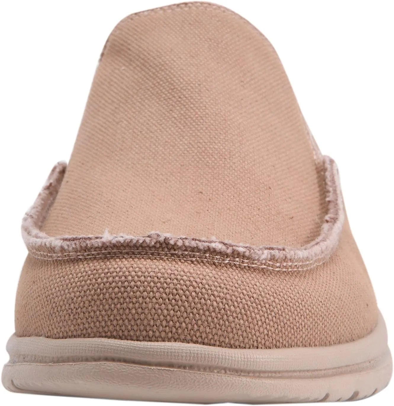 Mens Canvas Shoes Slip On Loafers Deck Shoes Walking Lightweight Causal Slip-ons