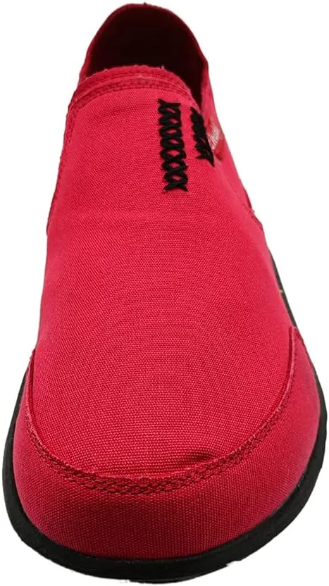 Men's Casual Canvas Slip on Loafers Leisure Flat Boat Shoes
