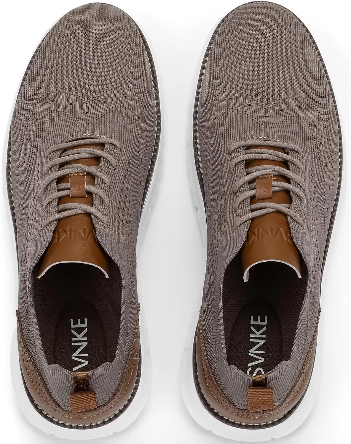 Men's Casual Dress Oxfords Shoes Breathable Knit Leisure Fashion Sneakers Lightweight Comfortable Walking Shoes