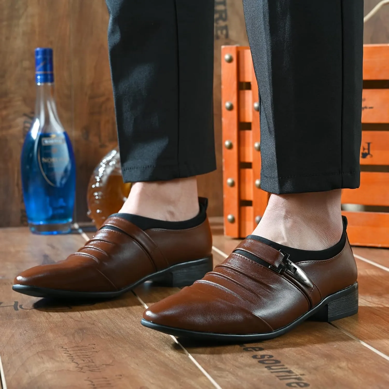Men's Classic Oxford Shoes Dress Breathable Leather Shoes