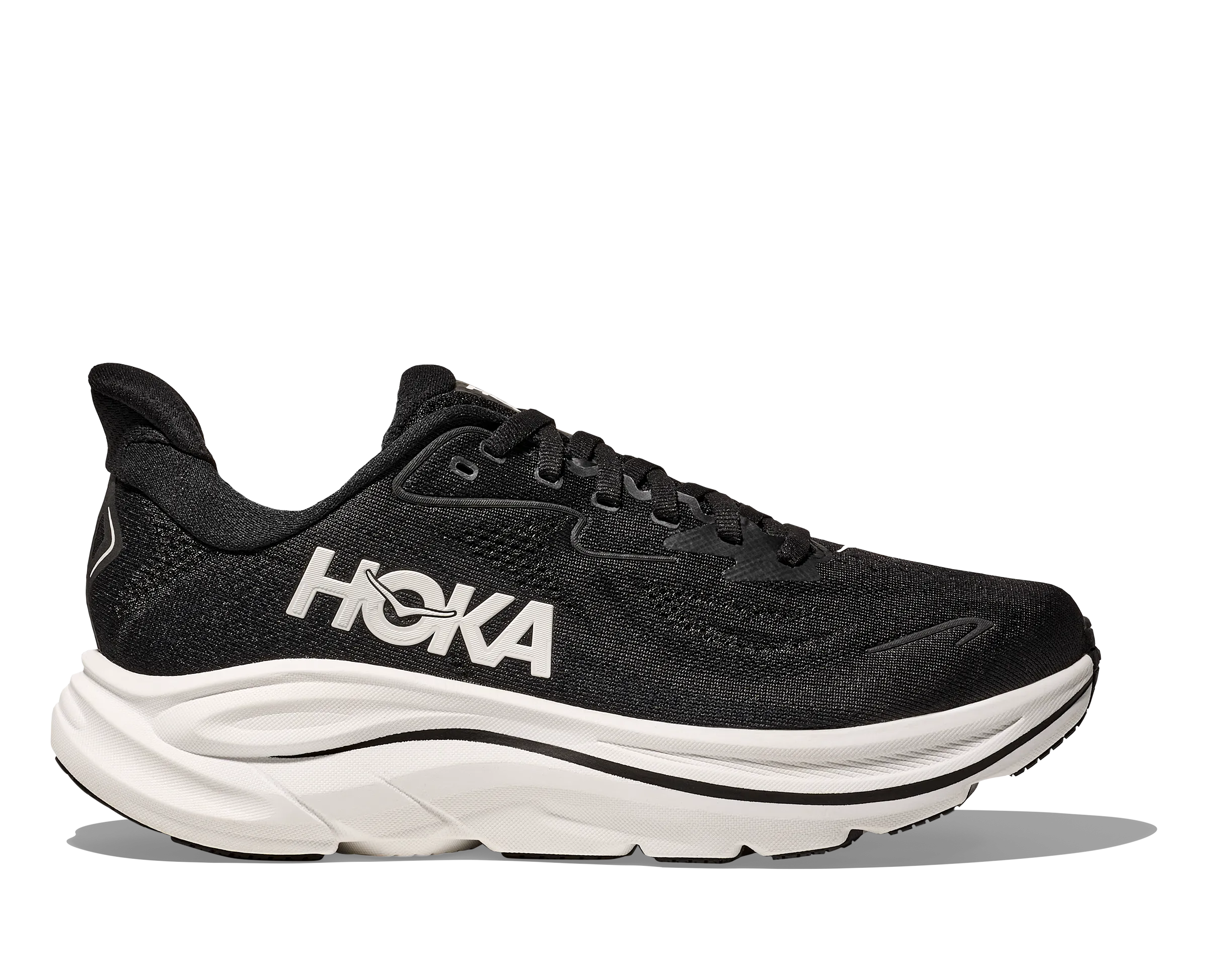 MEN'S CLIFTON 10 - WIDE 2E - BWHT BLACK/WHITE