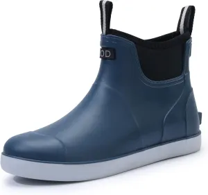 Men's Deck Boots Waterproof Rain Boots Slip On Fishing Booties Ankle Booties Chelsea Boot Men botas para hombre for Gardening Fishing Boating Camping Sailing