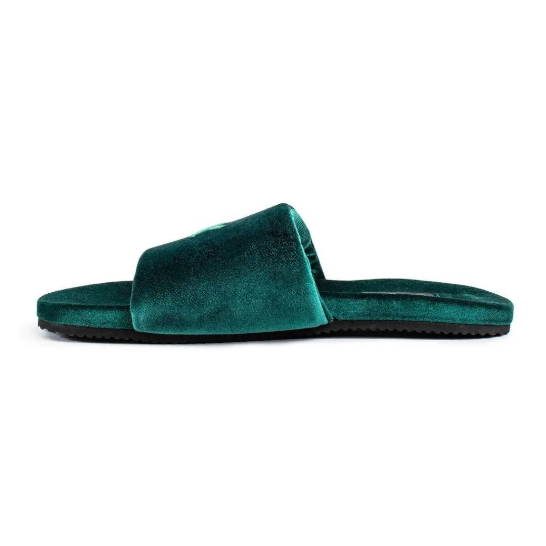 Men's Emerald Velvet House Slide from Del Toro Shoes