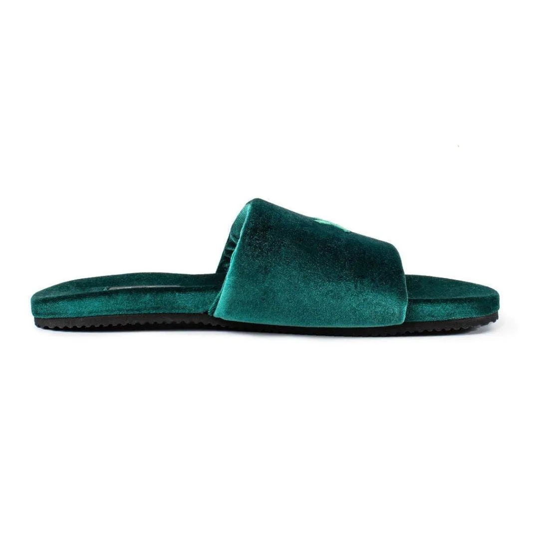 Men's Emerald Velvet House Slide from Del Toro Shoes