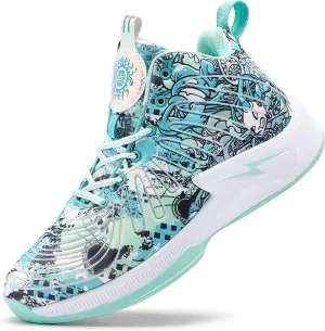 Men's High Top Basketball Shoes Lightweight Breathable Non Slip Gym Sneakers Suitable Training Sports