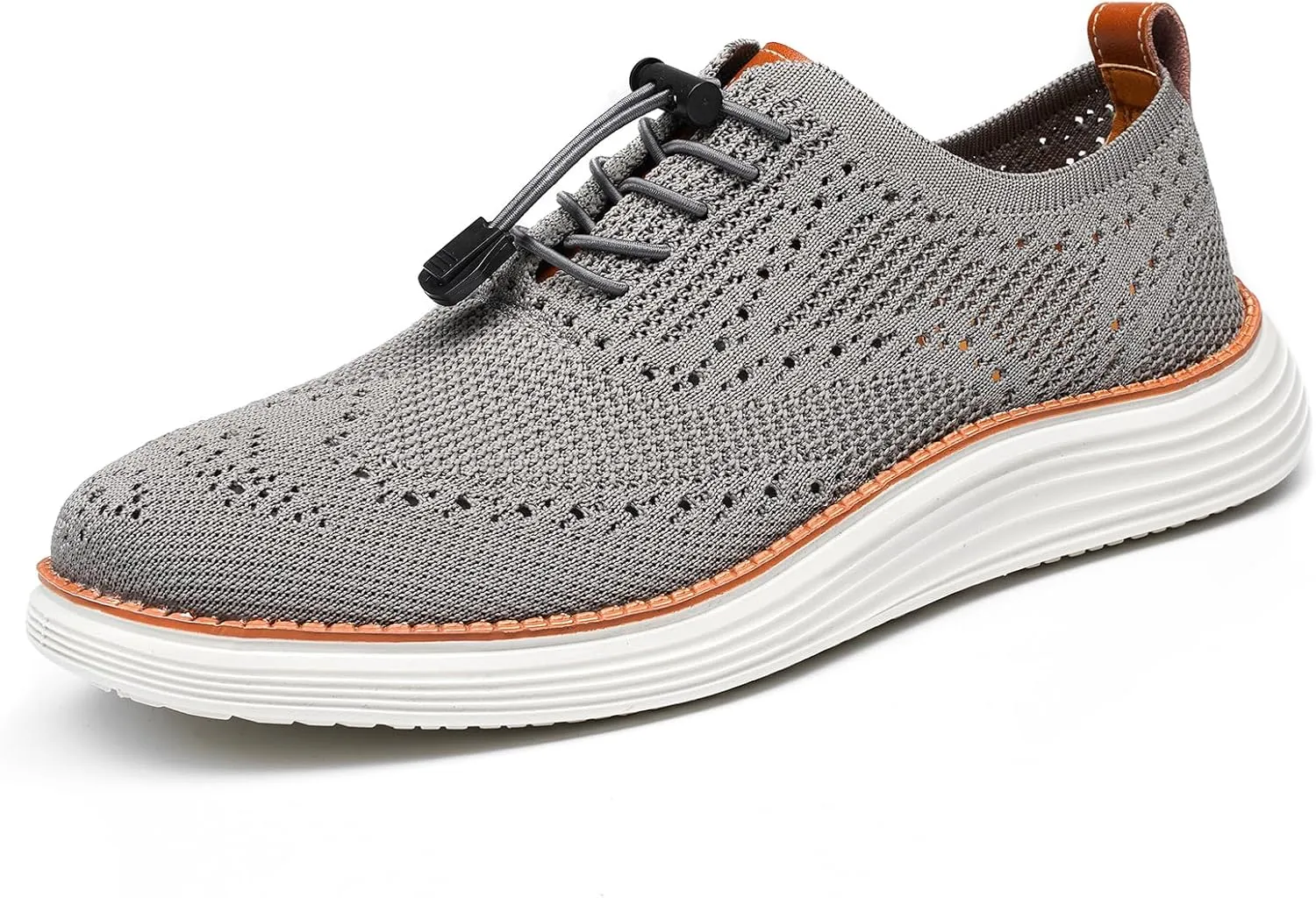 Men's Lightweight Casual Sneakers Dress Oxfords Business Walking Shoes Loafers Comfortable Breathable Mesh Arch Support