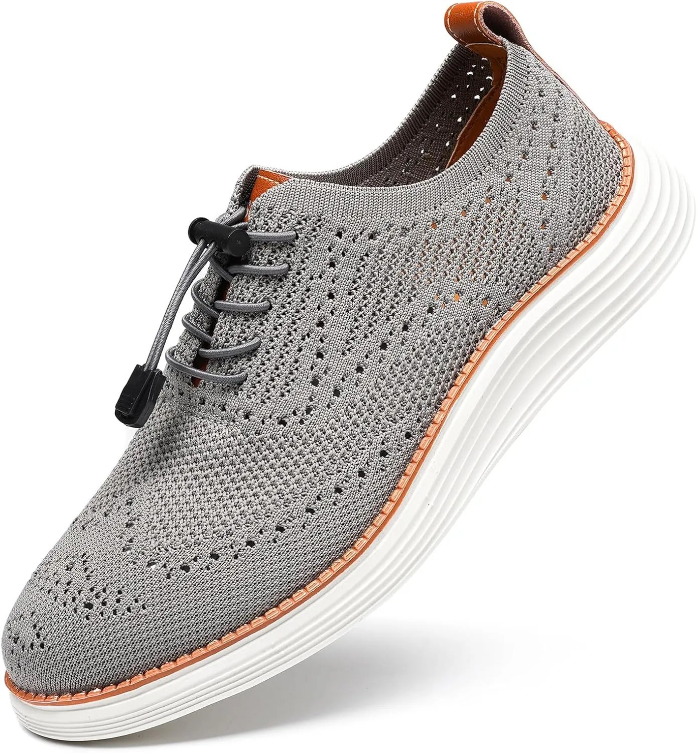 Men's Lightweight Casual Sneakers Dress Oxfords Business Walking Shoes Loafers Comfortable Breathable Mesh Arch Support