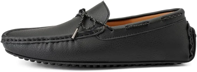 Men's Loafers Shoes Vegan Leather Boat Shoes Venetian Loafers Flat Heel Lightweight Anti-Slip Walking Prom Slip-on