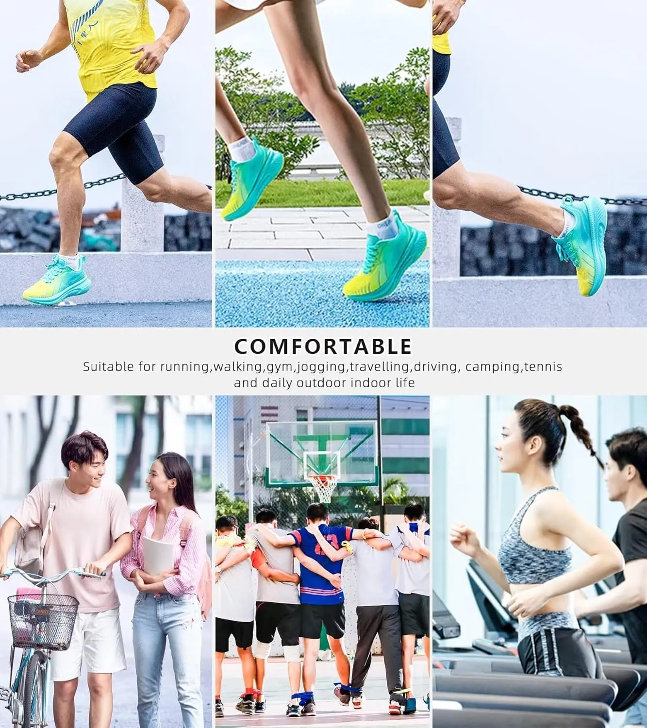 Men's Max Cushioned Walking Shoes with Air Cushion - Plantar Fasciitis Pain Relief