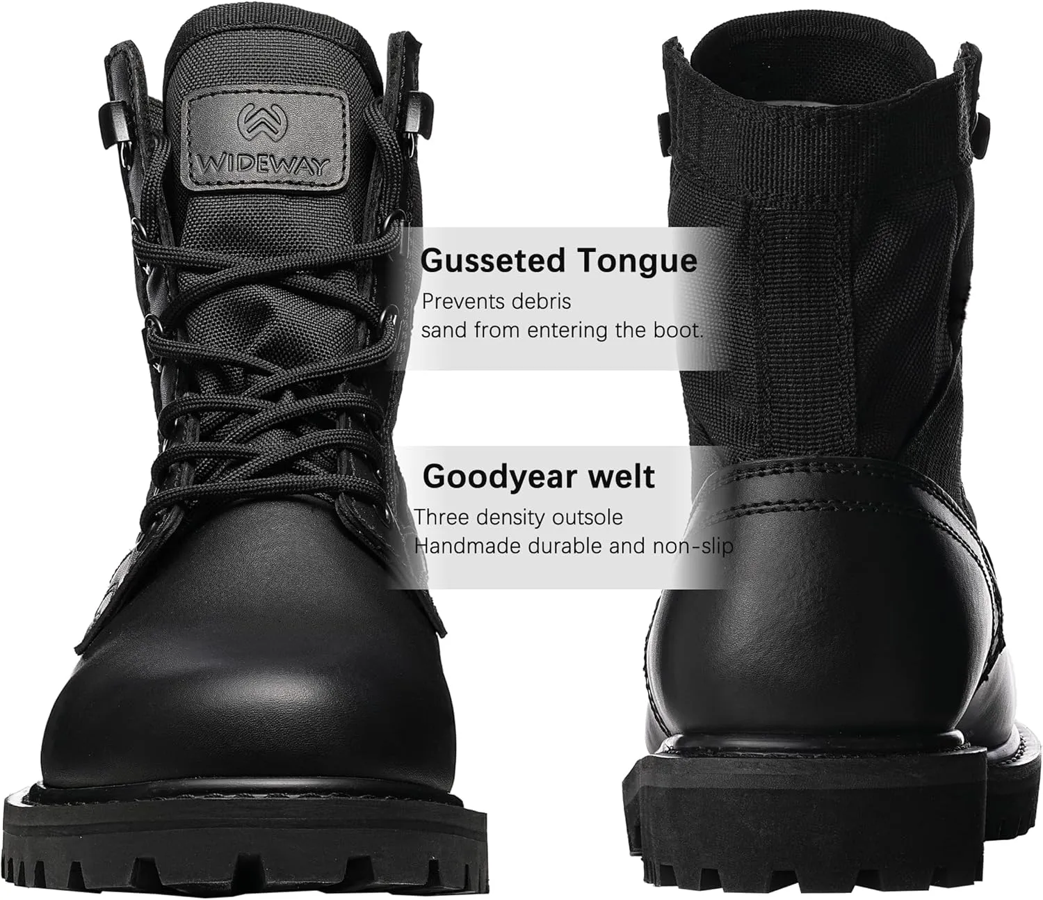 Men's Military Jungle Combat Boots 8 Inch Lightweight Motorcycle Tactical Boot Police Army Botas
