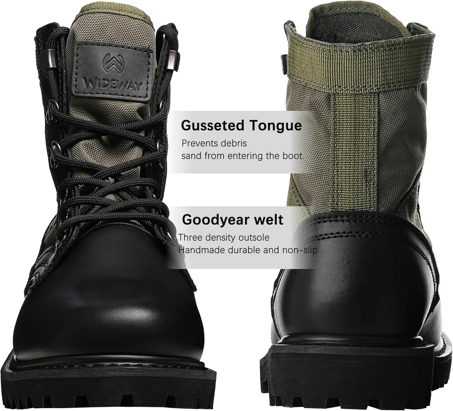Men's Military Jungle Combat Boots 8 Inch Lightweight Motorcycle Tactical Boot Police Army Botas