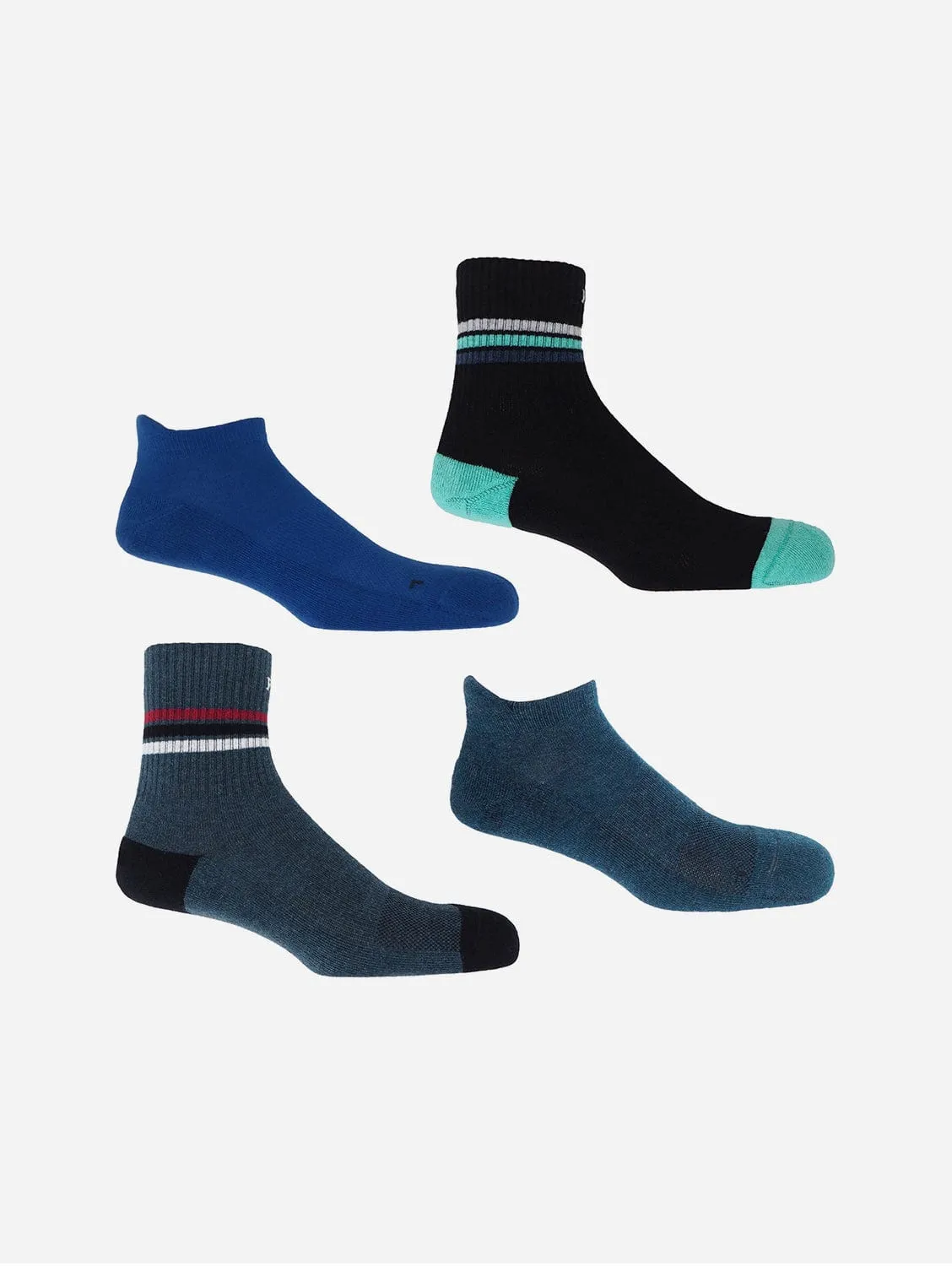 Men’s Organic Cotton Sports Sock Bundle | Navy Multi