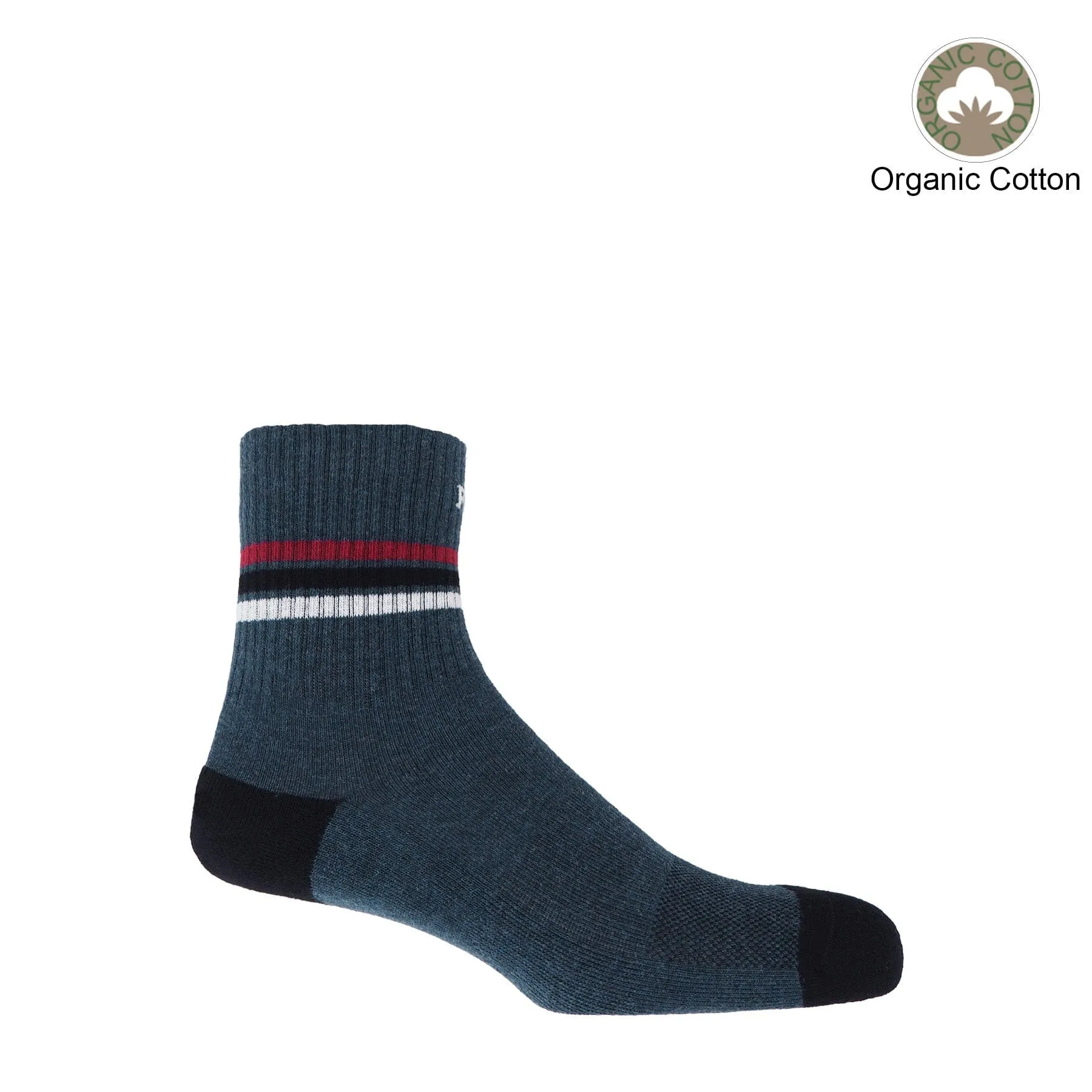 Men’s Organic Cotton Sports Sock Bundle | Navy Multi