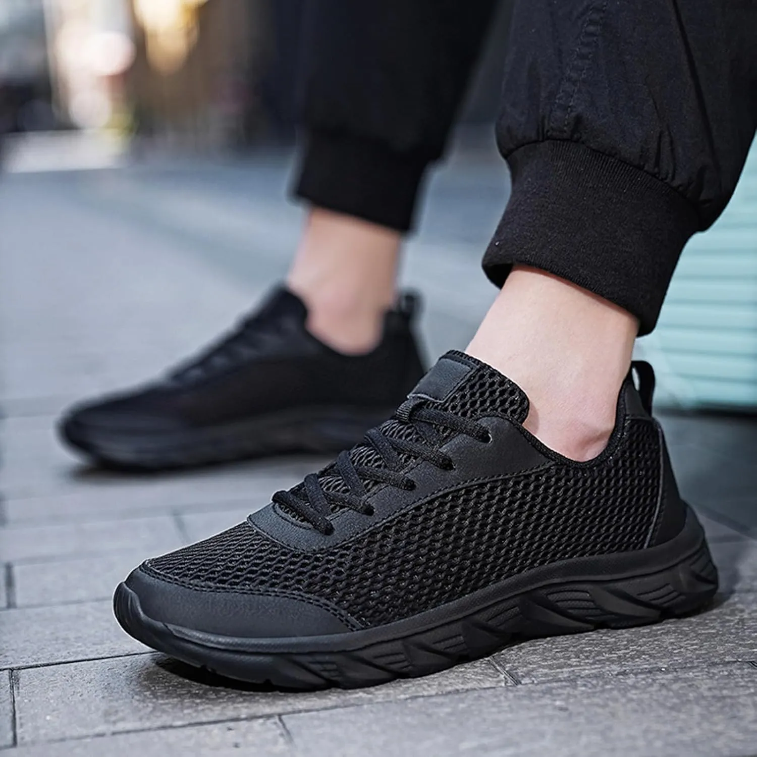 Men's Orthopedic Comfortable Slip-On Shoes Lightweight Breathable Slip on Running Shoe Memory Foam Hiking Shoes
