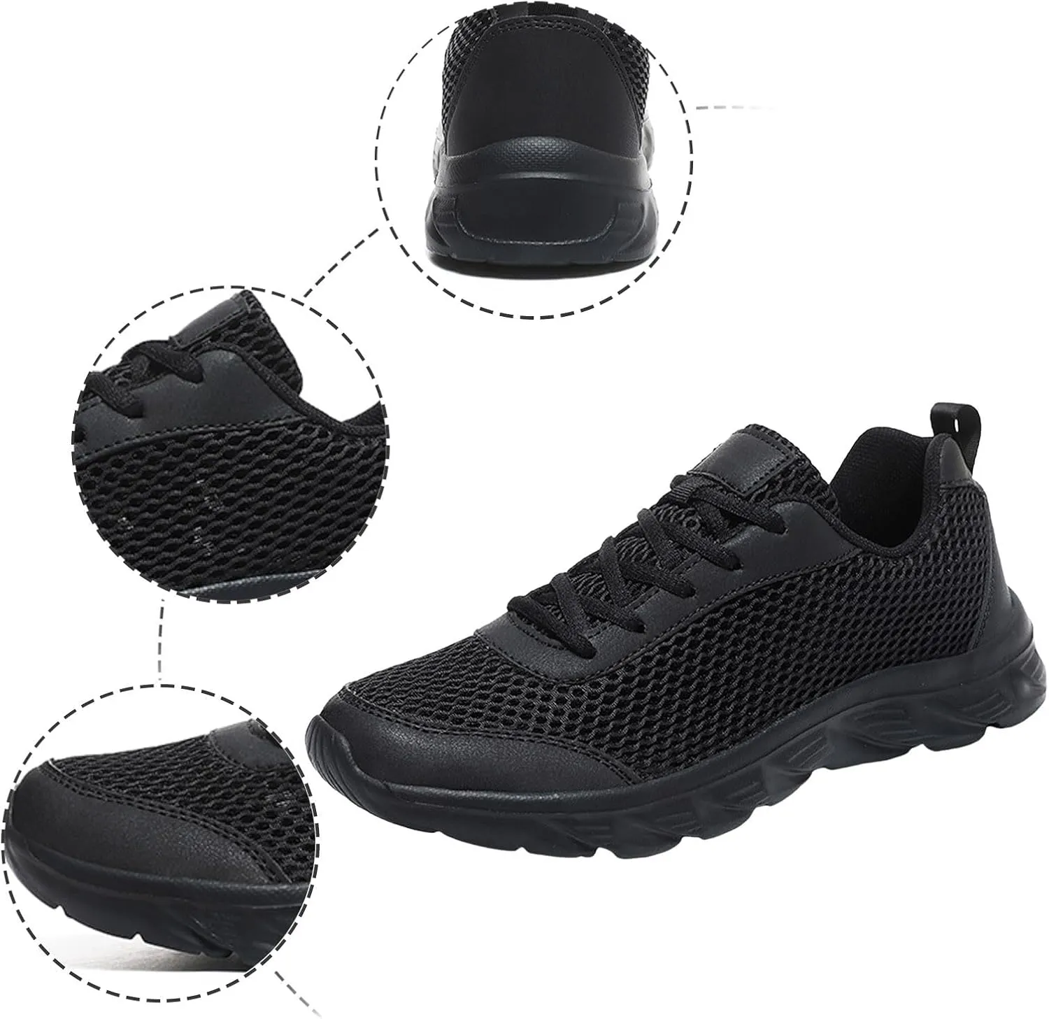 Men's Orthopedic Comfortable Slip-On Shoes Lightweight Breathable Slip on Running Shoe Memory Foam Hiking Shoes