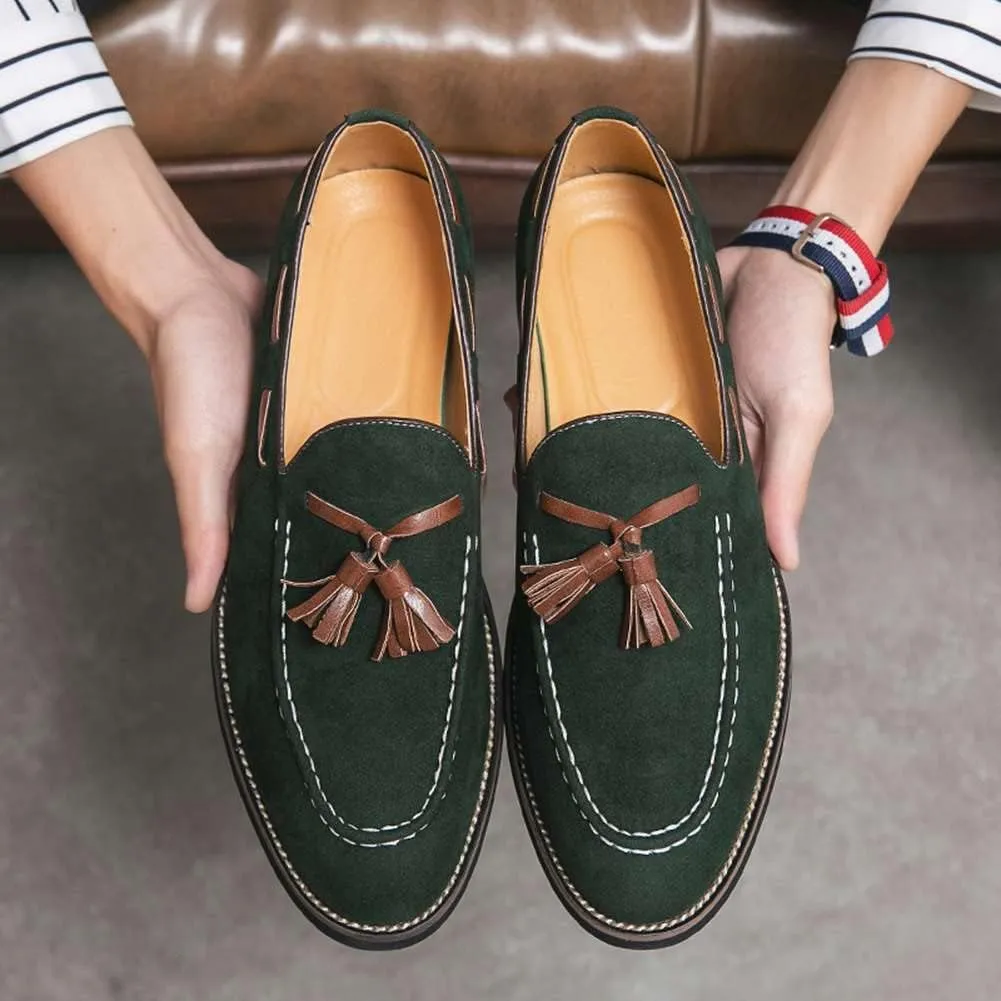 Men's Oxford Leather Dress Shoes Genuine Leather Shoes Comfort Loafers Dress Shoes